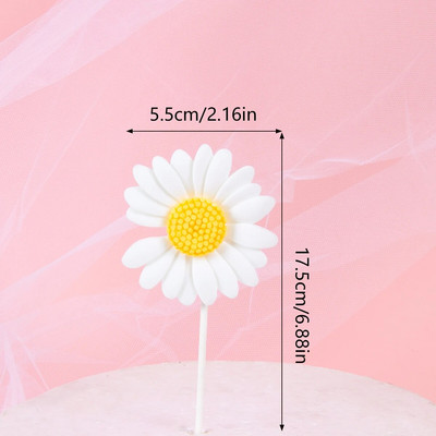 Daisy sünnipäevapeo kaunistus lastele Palju õnne sünnipäevaks bänner Daisy lill Taldrikukõrred Baby Shower Esimese sünnipäevapeo kujundus