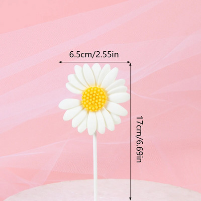 Daisy sünnipäevapeo kaunistus lastele Palju õnne sünnipäevaks bänner Daisy lill Taldrikukõrred Baby Shower Esimese sünnipäevapeo kujundus