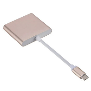 3 σε 1 Τύπος C σε συμβατό με HDMI Προσαρμογέας φόρτισης USB 3.0 USB-C 3.1 Hub HDMI USB 3.0 PD Fast Charging Smart Adapter για MacBook