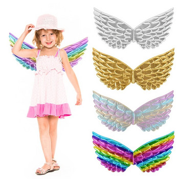 Еднорог лента за глава Fairy Angel Wings Детски подарък Момичета Rainbow Unicorn Birthday Party Decoration Cosplay Reps Консумативи Baby Shower