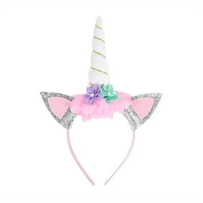 Banda pentru cap cu unicorn Zână Aripi de înger Cadou pentru copii Fete Curcubeu Unicorn Decor pentru petrecerea de ziua de naștere Accesorii pentru Cosplay Rechizite pentru Baby Shower