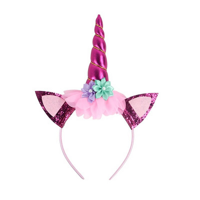 Banda pentru cap cu unicorn Zână Aripi de înger Cadou pentru copii Fete Curcubeu Unicorn Decor pentru petrecerea de ziua de naștere Accesorii pentru Cosplay Rechizite pentru Baby Shower