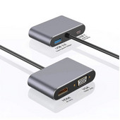 C-tüüpi ja HDMI-ühilduv 4K VGA USB C 3.0 jaoturi adapter Mac Book iPadi Nintend Sam S9 Dex Hua wei P20 xioa jaoks