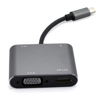 Προσαρμογέας διανομέα 4K VGA USB C 3.0 τύπου C σε HDMI για Mac Book iPad Nintend Sam Sung S9 Dex Hua wei P20 xioa