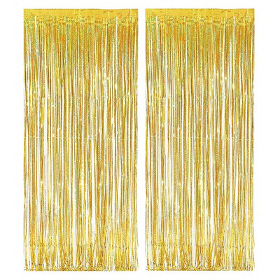 2vnt 2m metalinės folijos blizgučiai uždanga Berniukas Mergaitės gimtadienis Vestuvės Naujieji Metai Vakarėlio dekoravimas Baigimo kuto fonas