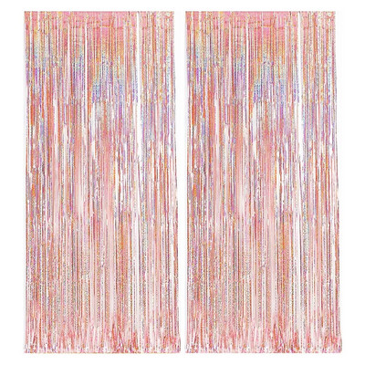 2vnt 2m metalinės folijos blizgučiai uždanga Berniukas Mergaitės gimtadienis Vestuvės Naujieji Metai Vakarėlio dekoravimas Baigimo kuto fonas