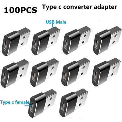 100 gab OTG Type-C uz Micro USB Type C uz USB 3.0 Female adapteris Universāls mobilā tālruņa datu līnijas uzlādes pārveidotājs