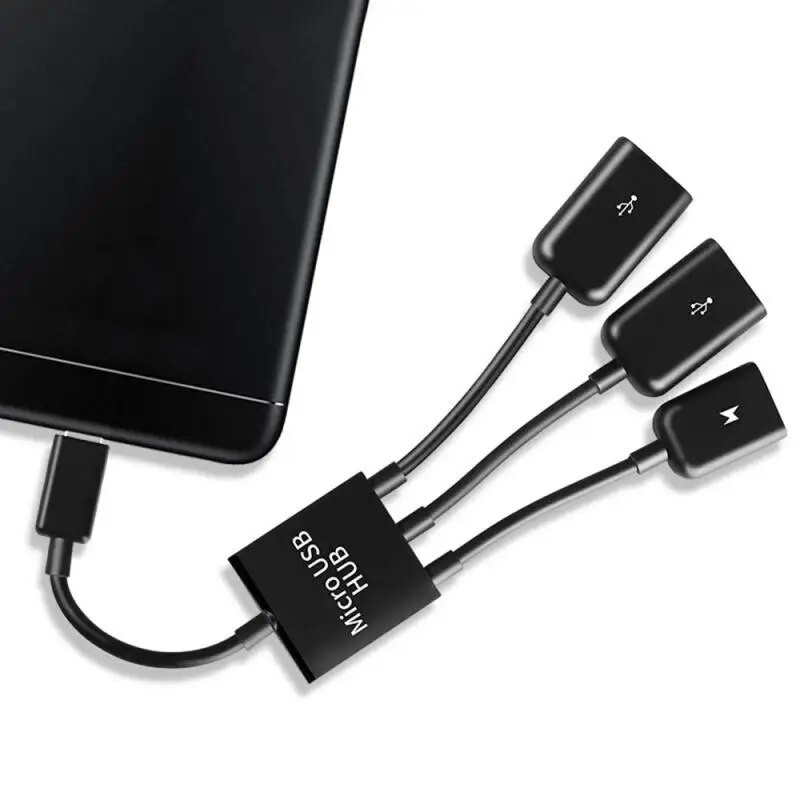 3 u 1 USB OTG kabelski adapter Micro USB HUB adapter s 3 priključka za napajanje OTG host kabelski kabel Tip C produžni adapter