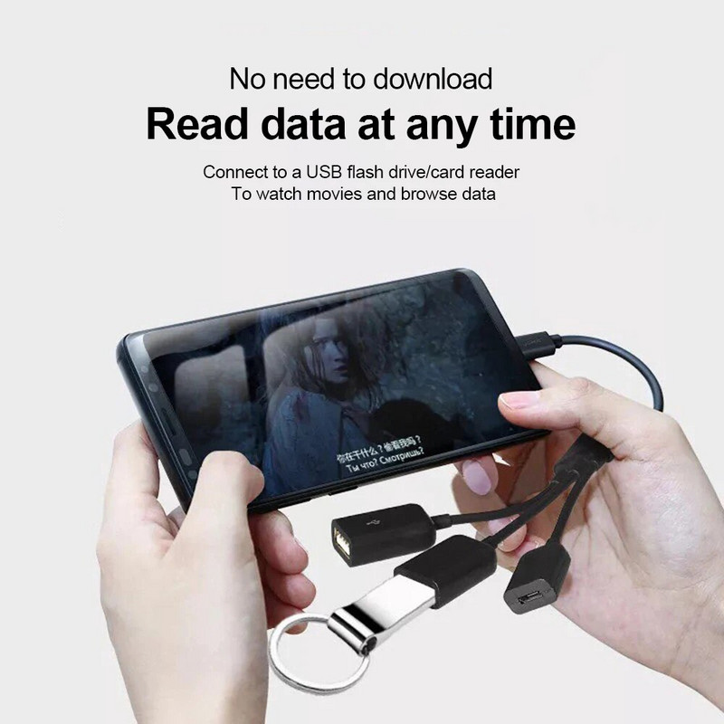 3 u 1 USB OTG kabelski adapter Micro USB HUB adapter s 3 priključka za napajanje OTG host kabelski kabel Tip C produžni adapter