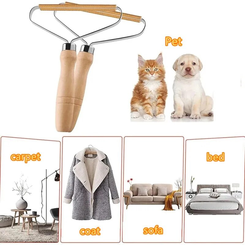 Kaasaskantav käsitsi karvaeemaldusvahend vaip villane mantel riided pardlihari tööriist depilatsioonipall kudumine plüüs kahepoolne habemenuga