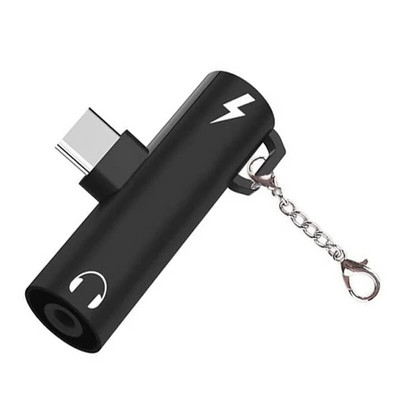 2-ühes C-tüüpi 3,5 mm pistikupesaga kõrvaklappide heliadapter Macbook Pro Xiaomi Huawei USBC-lt 3,5 mm kõrvaklappide laadimismuunduriga