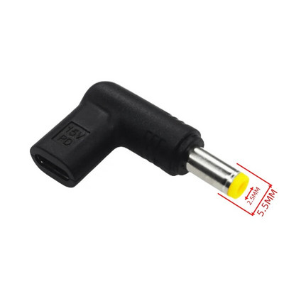Tip-C la DC3.0*1.1/3.5*1.35/4.0*1.7/4.8*1.7/5.5*2.1/5.5*2.5 Adaptor convertor 12v/15v/19.5v Adaptor cot pentru unealtă electrică