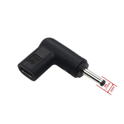 Tip-C la DC3.0*1.1/3.5*1.35/4.0*1.7/4.8*1.7/5.5*2.1/5.5*2.5 Adaptor convertor 12v/15v/19.5v Adaptor cot pentru unealtă electrică