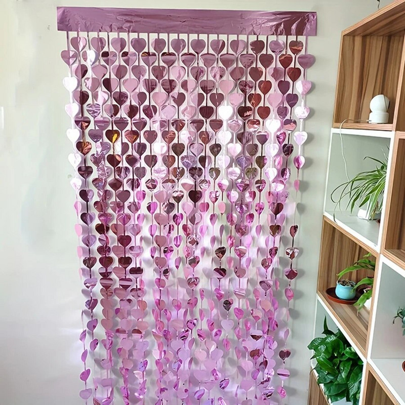 Party Függöny Love Backdrop Születésnapi Dekoráció Valentin-napi Babazuhany esküvői dekoráció