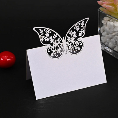 50 komada čestitki s imenom leptira Dekoracija stola za vjenčanje Dekoracija stola s imenom poruke Čestitka Potrepštine za zabavu