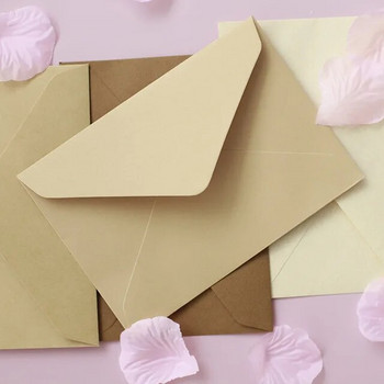 10 бр./опаковка 16x11,5 см ванилова хартия Бронзиране Плик за бизнес покана Сватбена покана Персонализиране на плик