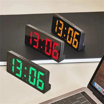 Творчески цифров часовник Цвят Нощна светлина Температура Календар Будилник LED голям номер Електронен часовник Подсветка Домашен декор