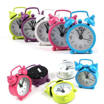 Φορητό μίνι ξυπνητήρι Ρετρό Ρολόι με διπλό κουδούνι Επιτραπέζιο ρολόι ανθεκτικό ψηφιακό ρολόι χαλαζία Διακόσμηση σπιτιού