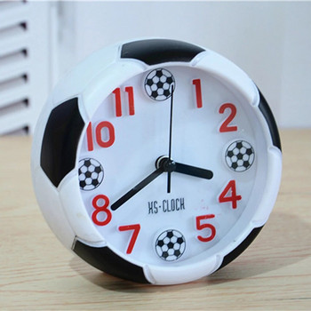 Επιτραπέζιο ρολόι μπάλα ποδοσφαίρου Διακοσμητικό ρολόι σε σχήμα ποδοσφαίρου με μπαταρία για υπαίθριο κάμπινγκ Δώρο γενεθλίων δίπλα στο υπνοδωμάτιο