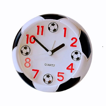 Настолен часовник с футболна топка Декоративен часовник с футболна топка, захранван с батерии, за къмпинг на открито, нощни шкафчета, спалня, подарък за рожден ден