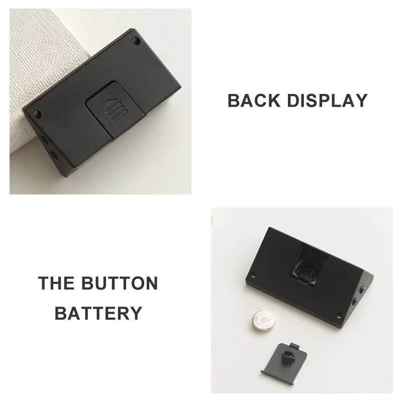 Mini LCD digitális óra hálószoba Egyszerű kis elektronikus óra Hordozható öreg nagy szó asztal diákvizsga Némítás asztali óra