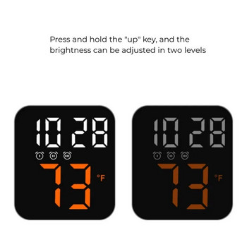 Φωνητικός έλεγχος Ξυπνητήρι Θερμοκρασία LED Ψηφιακά ρολόγια Νυχτερινή λειτουργία 12/24 ωρών Λειτουργία κατά της διαταραχής Ηλεκτρονικό ρολόι τοίχου
