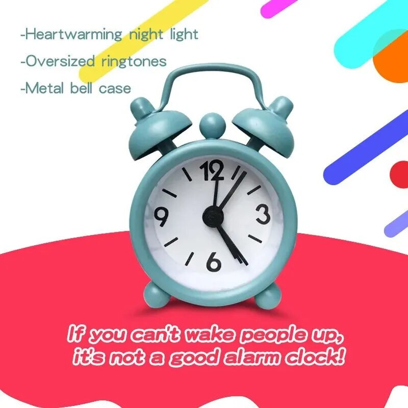 Mini mielas metalinis mažas žadintuvas Kūrybiškas studentų elektroninio laikrodžio žadintuvas