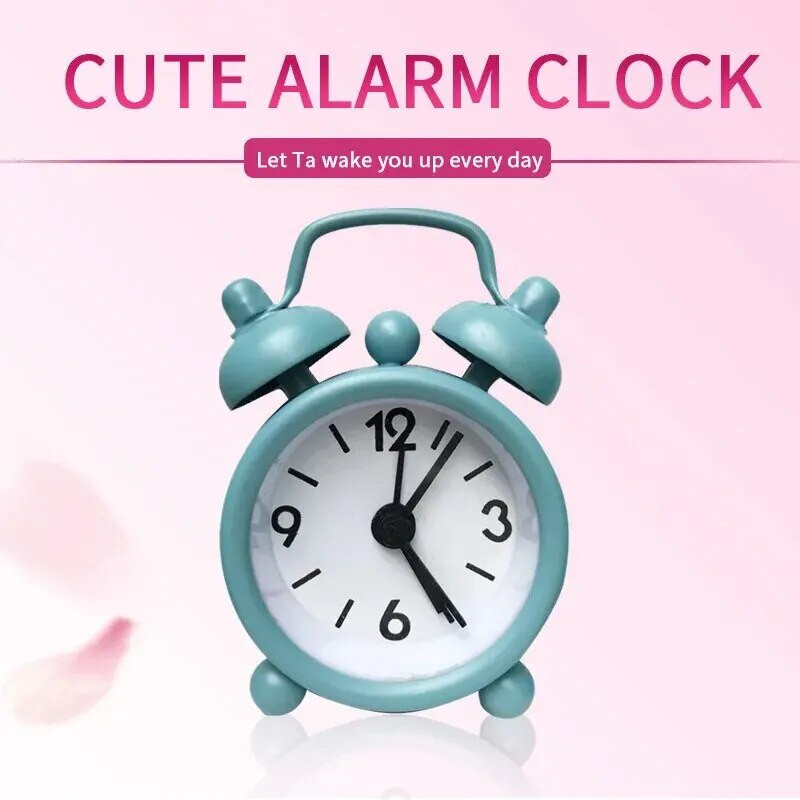 Mini mielas metalinis mažas žadintuvas Kūrybiškas studentų elektroninio laikrodžio žadintuvas