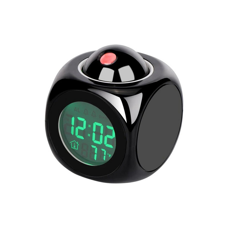 Ξυπνητήρι προβολής Οθόνη οροφής Snooze Επιτραπέζιο Ρολόι Φωνή Πολυλειτουργικό Ψηφιακό ρολόι προβολής Ένδειξη θερμοκρασίας