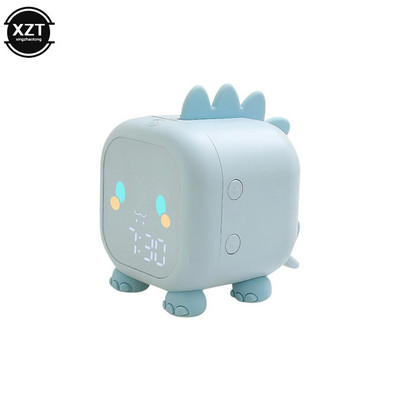 Vicces, aranyos ébresztőóra gyerekeknek Dinoszaurusz digitális ébresztőóra Éjszakai fény Éjjeli asztali Gyerek alvás edző Ébresztőóra