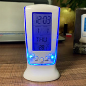 Loomingulised kingitused Mini väike äratuskell LED helendav muusika äratus Vaigista laisk elektrooniline kell temperatuuri äratuskellaga