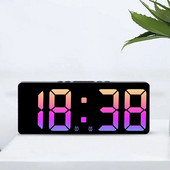 Hääljuhtimine Digitaalne äratuskell Temperatuur Edasilükkamine Öörežiim Lauaarvuti lauakell 12/24H Häirimisvastane funktsioon LED Kellad Kell