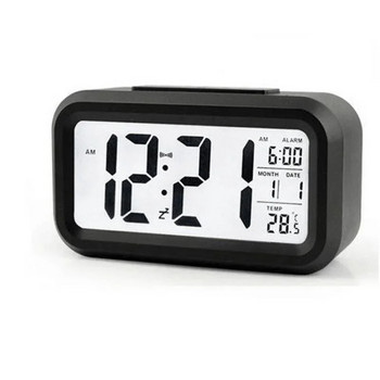 Цифров LCD будилник с календар Термометър будилник будилник цифров настолен часовник