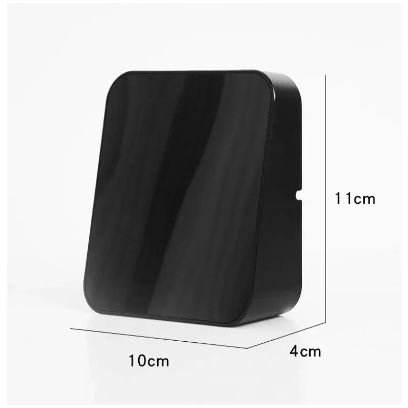 Digitalni budilnik za spavaće sobe s temperaturom i podesivom svjetlinom, glasovnim upravljanjem, tri budilice, zidni sat 12/24h