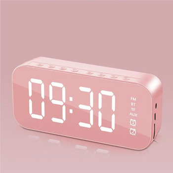 Цифров будилник Електрически устройства за показване на време Акумулаторни многофункционални настолни часовници Устройство за показване на време розов