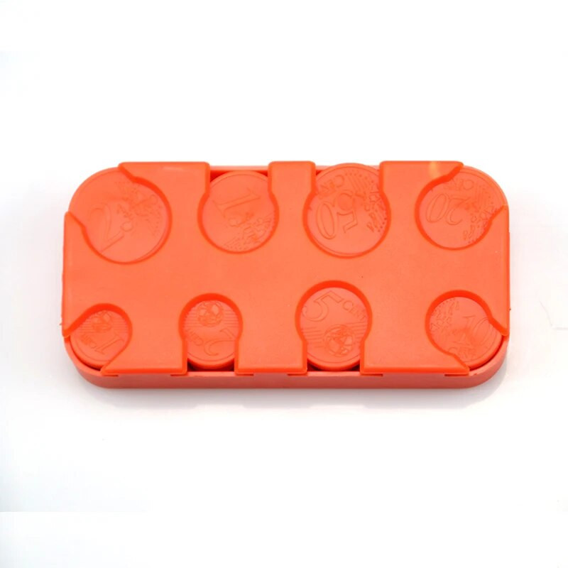 Dozator za euro kovanice, plastične kutije za kovanice, kolekcija, novčanik, organizator, držač za pohranu, držač za autobus, automobil, držač za mjenjač kovanica