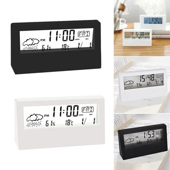 LED термохигрометър будилник влажност преносим електронен настолен часовник часовници за показване на времето