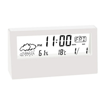 LED термохигрометър будилник влажност преносим електронен настолен часовник часовници за показване на времето