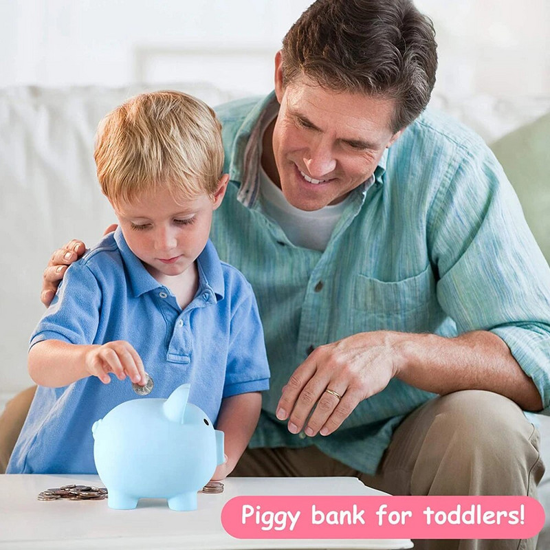 Mažos Piggy Bank Pinigų Dėžutės Vaikų Žaislai Namų dekoras Pinigų Taupymo Dėžutė Nedūžtantis plastikinis Pinigų Bankas vaikams Dovanos