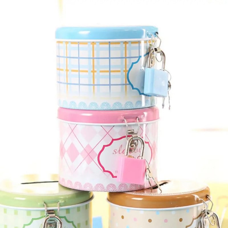 1kom Nasumična kasica prasica Kutija za uštedu kovanica s bravom i ključem Kutija za pohranu kovanica Rođendanski poklon iz crtanog filma