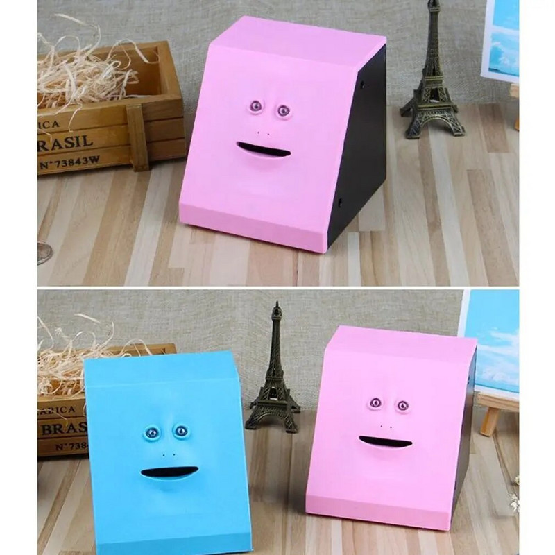 Enim müüdud plastikust näopank Inimese nutikas andur hoiupõrsas elektrimünt võib süüa raha münte majapidamises kasutamiseks kingitused tööriistad