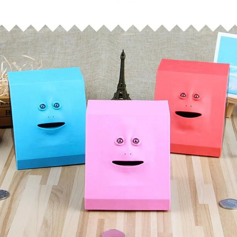 Enim müüdud plastikust näopank Inimese nutikas andur hoiupõrsas elektrimünt võib süüa raha münte majapidamises kasutamiseks kingitused tööriistad