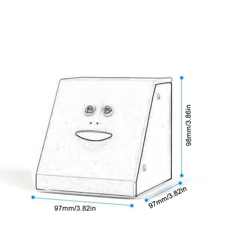 Enim müüdud plastikust näopank Inimese nutikas andur hoiupõrsas elektrimünt võib süüa raha münte majapidamises kasutamiseks kingitused tööriistad