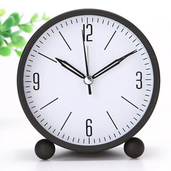 Αναλογικά αθόρυβα ξυπνητήρια Snooze Silent Sweeping Wake Up Επιτραπέζιο ρολόι με μπαταρία Επιτραπέζιο ρολόι κομοδίνου για υπνοδωμάτιο γραφείου