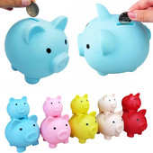 Animacinių filmų kiaulių pinigų dėžutė Piggy Bank monetų laikymo dėžutė vaikams žaislas gimtadienio dovanoms Pinigų taupymo dėžutė vaikams Pinigų banko namų dekoras