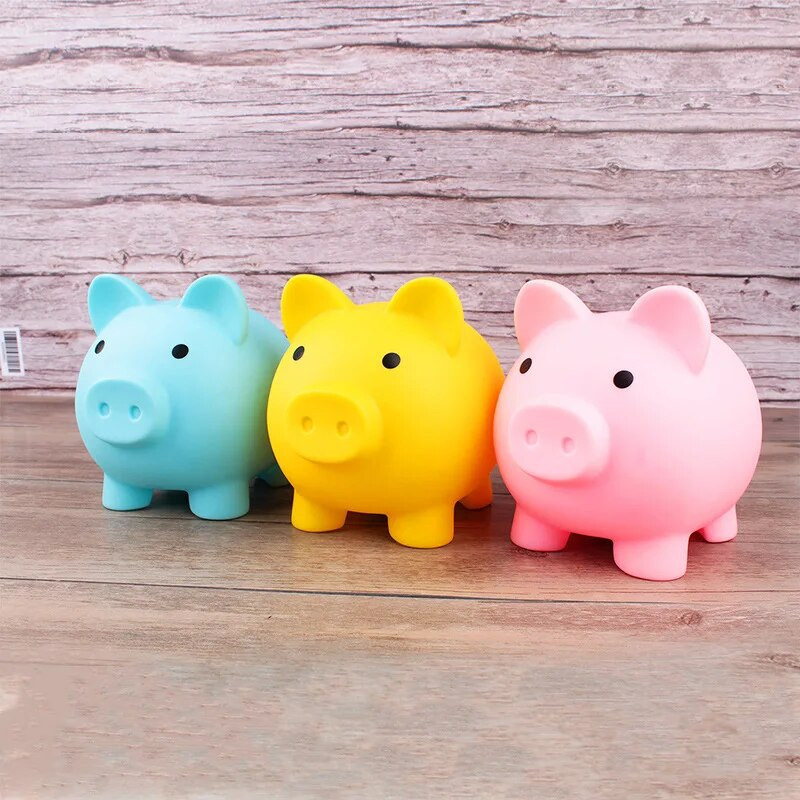 Animacinių filmų kiaulių pinigų dėžutė Piggy Bank monetų laikymo dėžutė vaikams žaislas gimtadienio dovanoms Pinigų taupymo dėžutė vaikams Pinigų banko namų dekoras