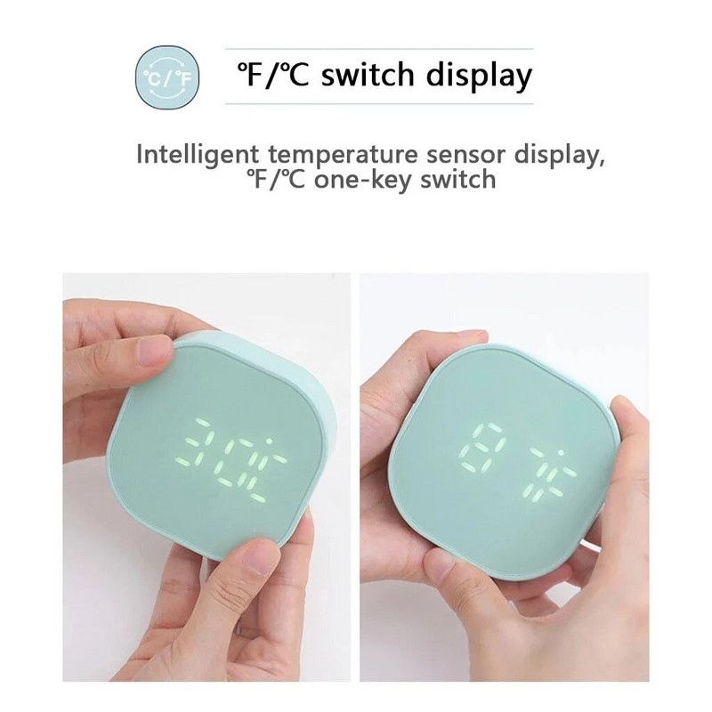 Ruudukujuline väike äratuskell helendav vaigistatud LED multifunktsionaalne digitaalne kellavalgusti elektrooniline lauaarvuti digitaalne lauakell