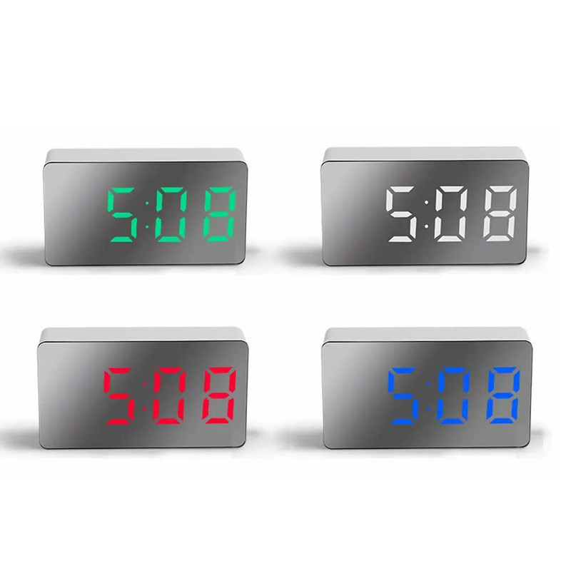 Elektronički sat Led Ogledalo Budilica Namještaj doma Stol Digitalna dekoracija spavaće sobe Stol i dodaci Pametni mali alati