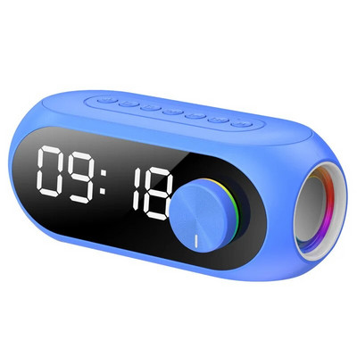 RGB juhtmeta Bluetooth kõlar Subwoofer äratuskell FM raadio kell USB laadimine elektrooniline kell Kodu töölaua peegli kaunistus