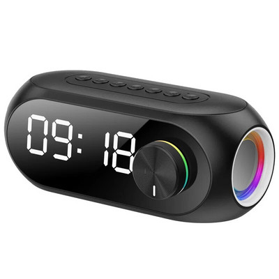 RGB juhtmeta Bluetooth kõlar Subwoofer äratuskell FM raadio kell USB laadimine elektrooniline kell Kodu töölaua peegli kaunistus